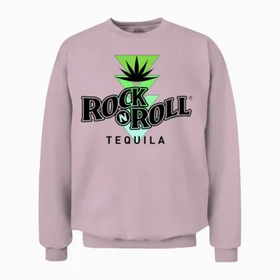 Rock N Roll Tequila Seventh Collection Unisex Sweatshirt - Light Pink