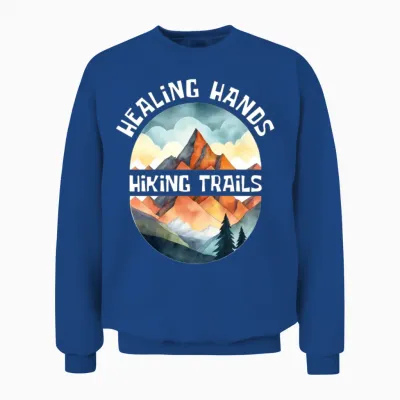 Healing Hands, Hiking Trails Unisex Sweatshirt - Royal