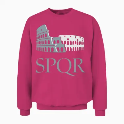 Colosseo Spqr Unisex Sweatshirt - Heliconia