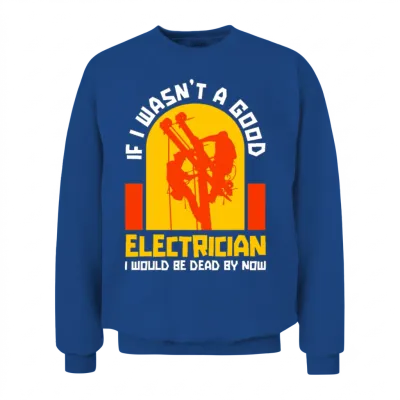 Electrician Construction Electrician Unisex Sweatshirt - Royal