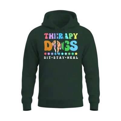 Therapy Dog Pet Service Dog Unisex Hoodie - Forest