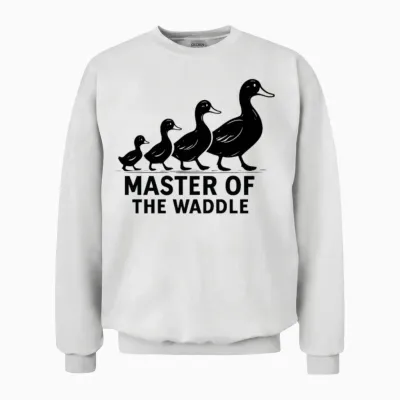 Master of the Waddle Duck Herding Unisex Sweatshirt - White