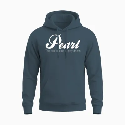 Pearl Drums White Unisex Hoodie - Dark Heather
