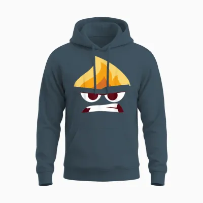 Disney Pixar Inside Out Angry Face Halloween Unisex Hoodie - Dark Heather