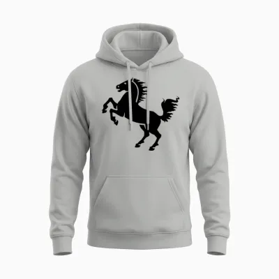 Horse Unisex Hoodie - Ash