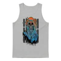 Undead Geisha Unisex Tank Top - Ash – 1
