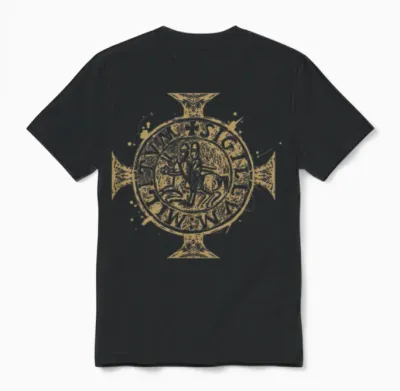 Vintage Knight Templar Knights Templar Unisex T-Shirt - Black