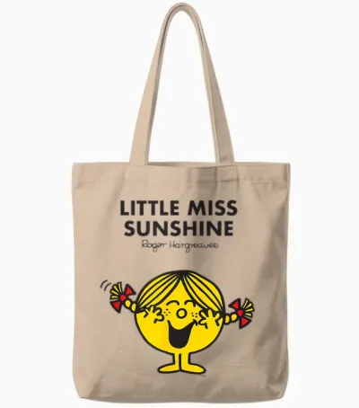 Mr. Men Little Miss Sunshine Tote Bags - Natural