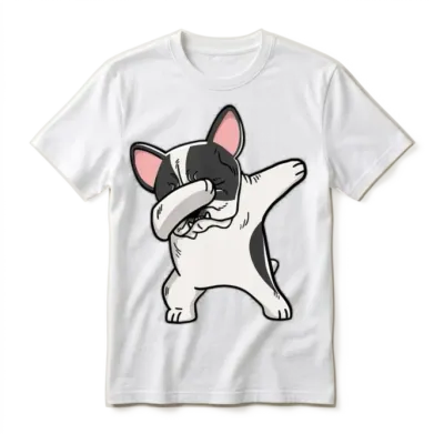 Dab Dog Unisex T-Shirt - White