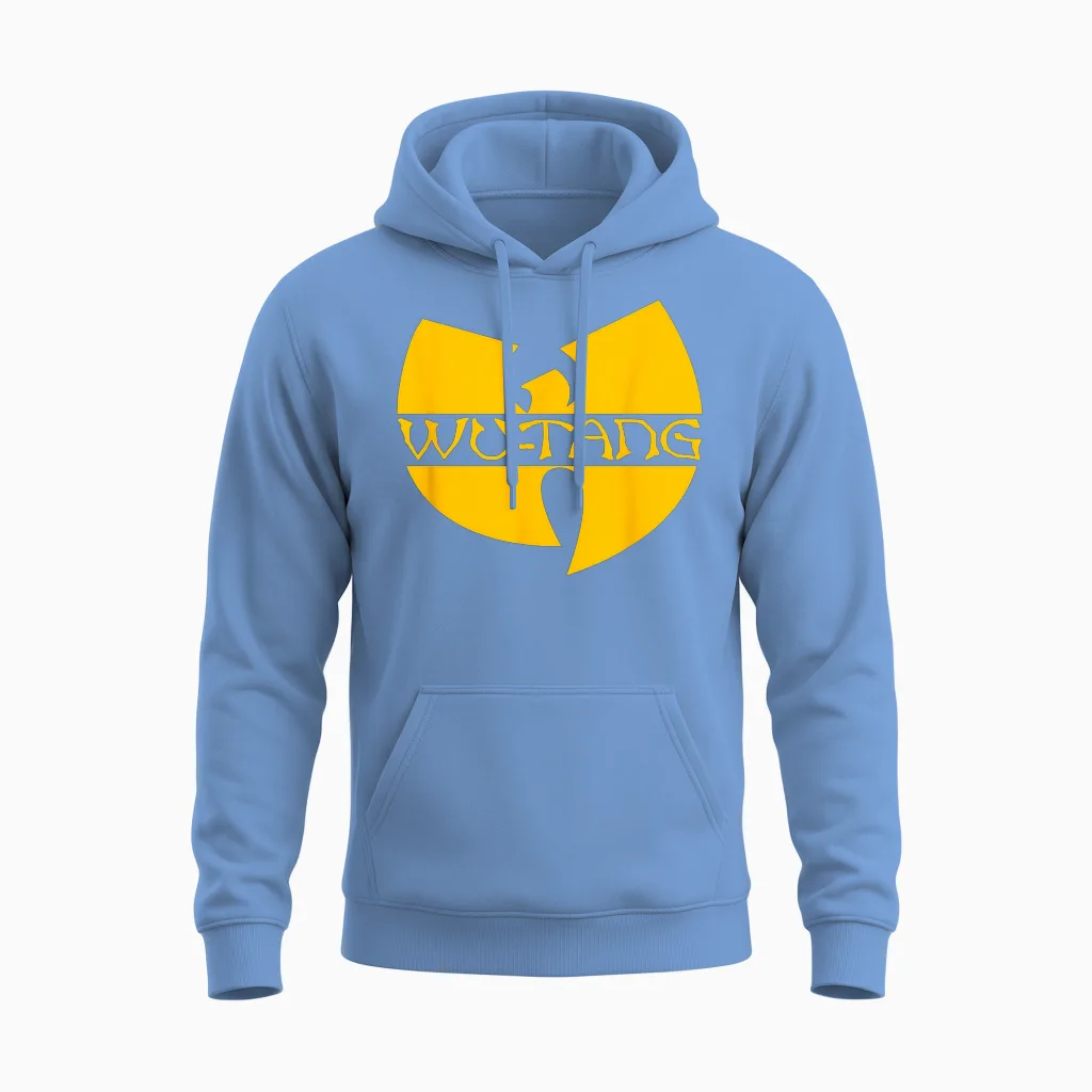 Classic Wu Tang Clan Logo Unisex Hoodie in Carolina Blue
