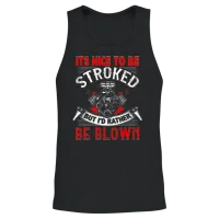 Nice to Be Stroked Funny Racing Mens Drag Race Unisex Tank Top - Black – 2