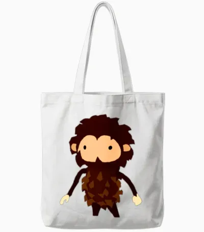 Sneaky Sasquatch Head Tote Bags - White
