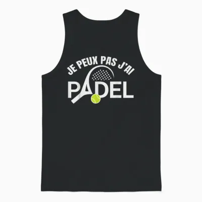 Padel Humor I Can Not I Padel Padelist Player Unisex Tank Top - Black