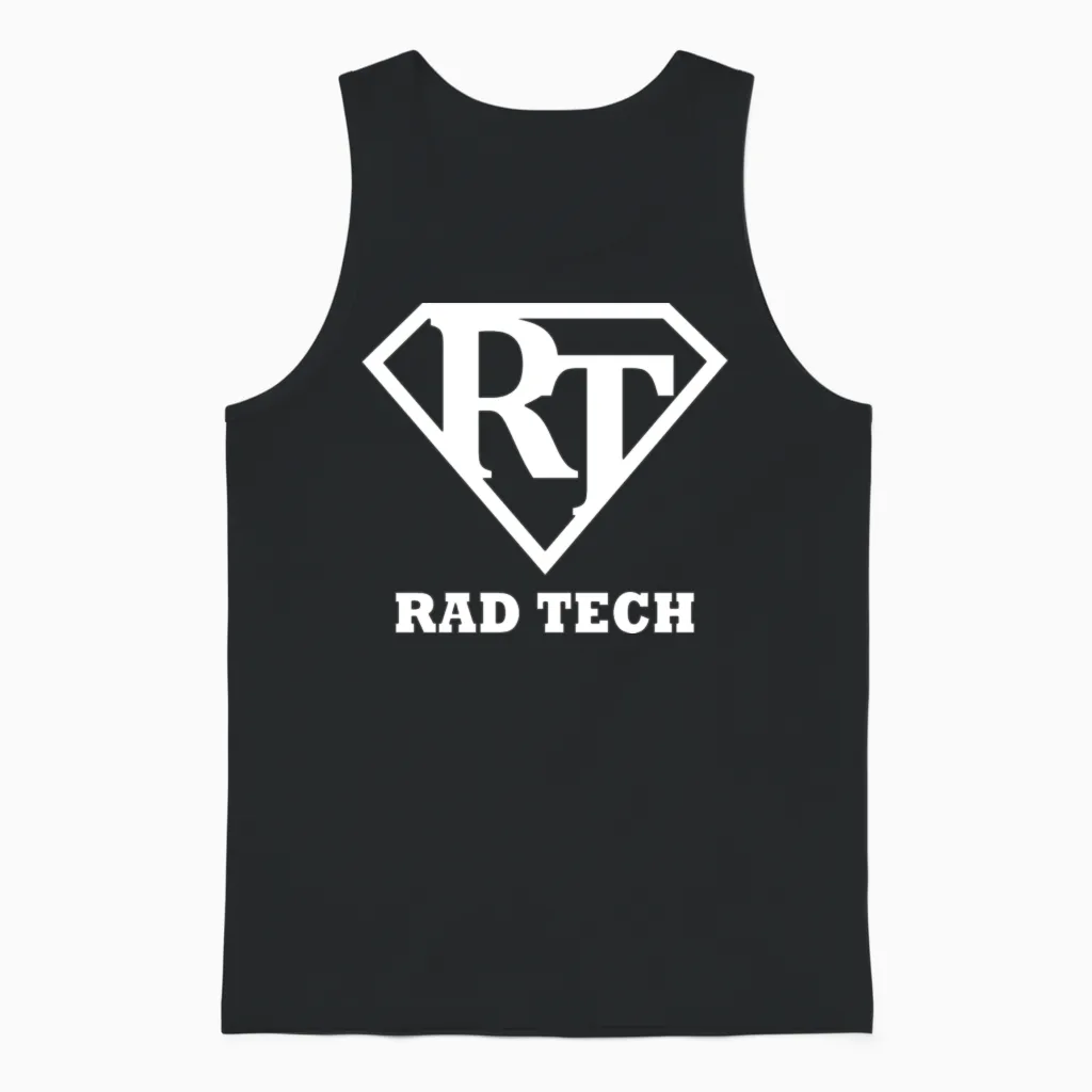 Radiology Tech Super Hero Rad Tech Unisex Tank Top in Black