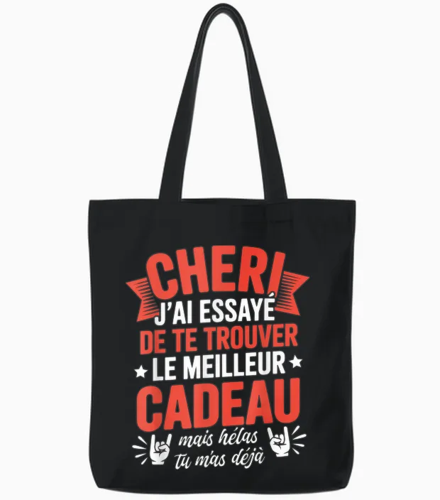 Valentine's Day Funny Idea Love Humour Couple Tote Bags in Black