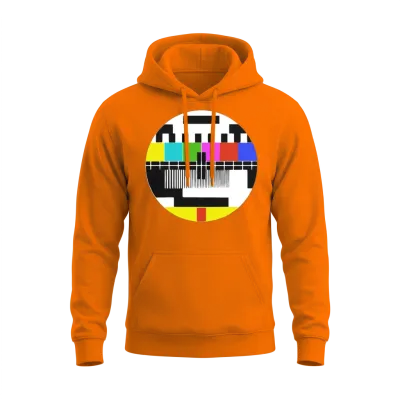 No Broadcasting Signal Unisex Hoodie - Safety Orange
