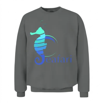 Sea Horse Seafari Unisex Sweatshirt - Graphite Heather