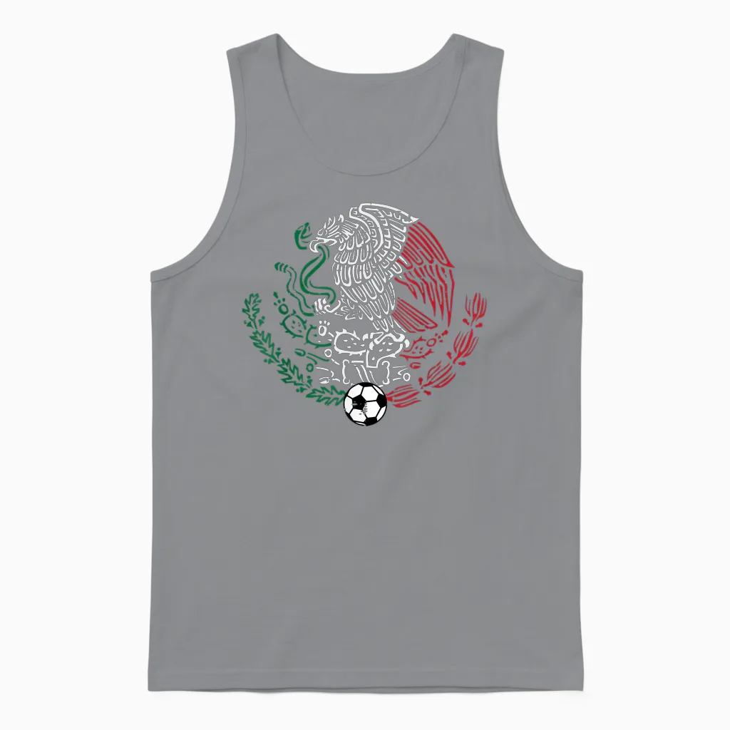 Mexico Mexican Eagle Men Women Boys Girls Unisex Tank Top in Sport Grey
