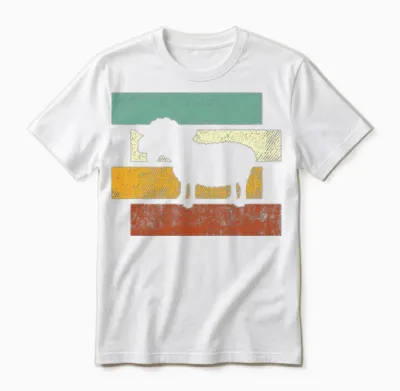 Sheep Retro Unisex T-Shirt - White