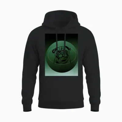 Dog Unisex Hoodie - Black
