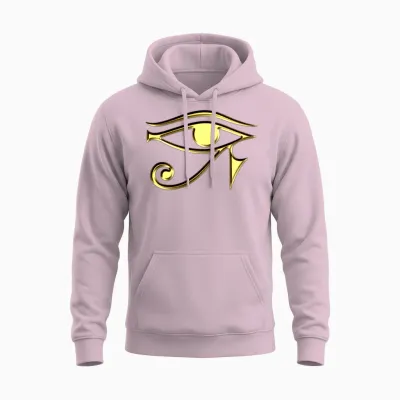 Eye of Horus - Symbol Protection & Healing I Unisex Hoodie - Light Pink