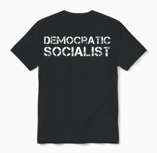 Democratic Socialist Unisex T-Shirt in Black