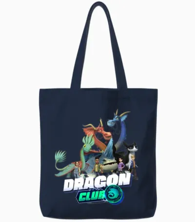 Dragons: the Nine Realms Dragon Club Members Tote Bags - Navy