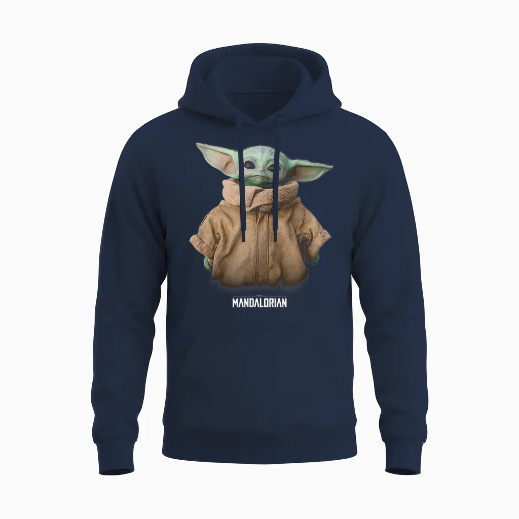 Star Wars Mandalorian Baby Yoda the Child Unisex Hoodie in Navy
