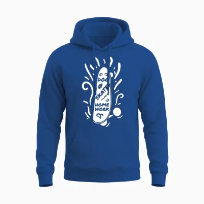 Funny Skateboarding Phrase Unisex Hoodie - Royal