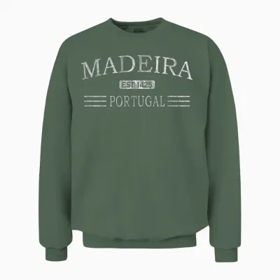 Madeira Portugal Cv1 Unisex Sweatshirt - Military Green