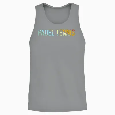 Padel Tennis Retro Unisex Tank Top - Sport Grey