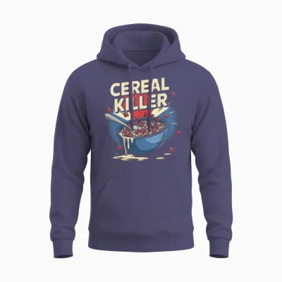 Retro Breakfast Unisex Hoodie - Heather Sport Dark Navy