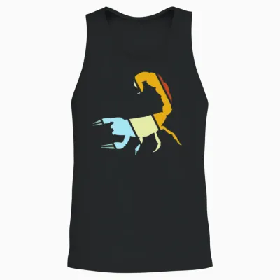 Scorpio Retro Unisex Tank Top - Black
