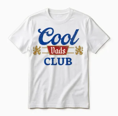 Vintage Cool Dads Club Father's Day from Daughter Son Unisex T-Shirt - White