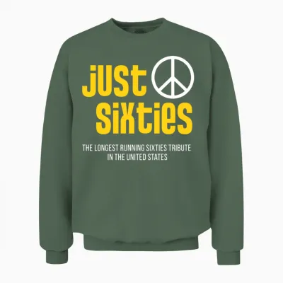 Just Sixties - Long Island Sixties Band Unisex Sweatshirt - Military Green