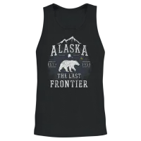 Alaska the Last Frontier Unisex Tank Top - Black – 2