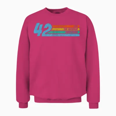42 the Answer Life Universe and Everything Funny Physics T-Shirt, Black Unisex Sweatshirt - Heliconia