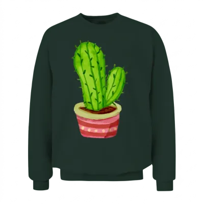 Cactus Plants Funny Unisex Sweatshirt - Forest