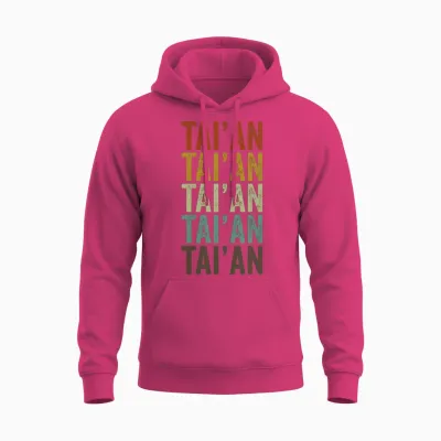 Tai'an China Retro Vintage Unisex Hoodie - Heliconia