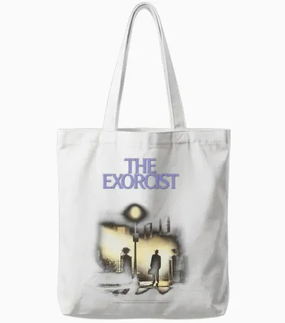 The Exorcist Classic Poster T-Shirt Haut De Gamme Tote Bags - White