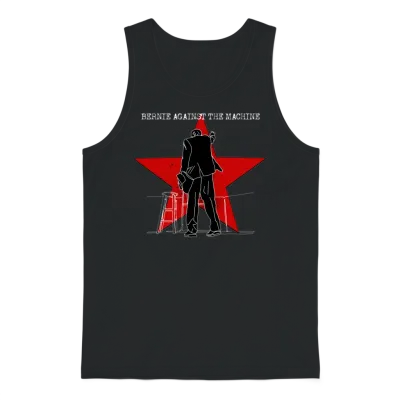 Bernie Against the Machine Unisex Tank Top - Black