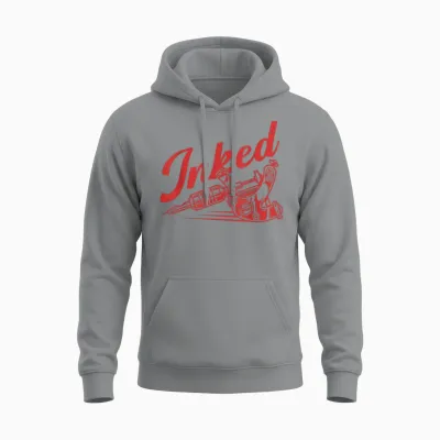 Inked Tattoos Spruch Geschenk Tattoowiererin Tattoowierer Ge Unisex Hoodie - Sport Grey