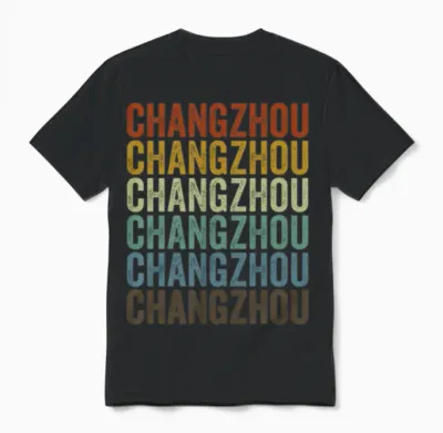 Changzhou China Retro Vintage Unisex T-Shirt - Black