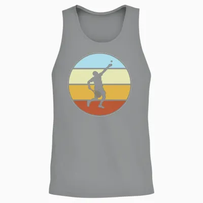 Tennis Retro Unisex Tank Top - Sport Grey