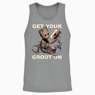 Guardians of the Galaxy Vol.2 Get Your Groot on T-Shirt, Black Unisex Tank Top - Sport Grey