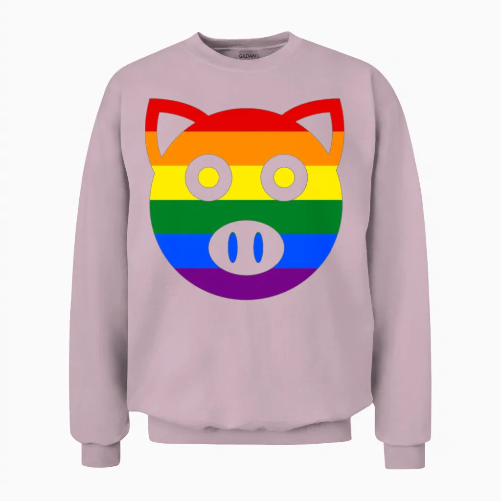 Dirty Pig Pride - No.001 Farm & Country Unisex Sweatshirt in Light Pink