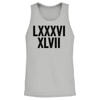 8647 Lxxxvi Xlvii Roman Numerals Subtle Anti Trump Unisex Tank Top - Ash – 2