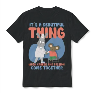 Nurse Nursing Clinic Medical Stuff Paramedic Unisex T-Shirt - Black
