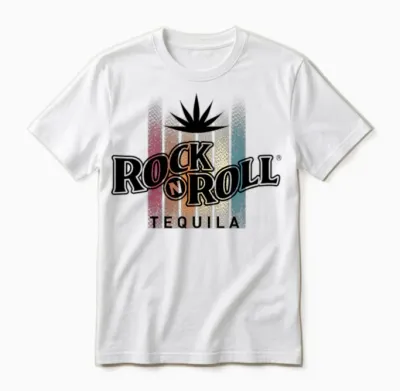 Rock N Roll Tequila Fifth Collection Unisex T-Shirt - White