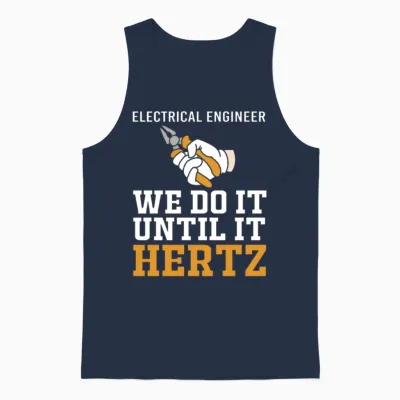Electrical Engineering for Men Electrical Humor Unisex Tank Top - Navy